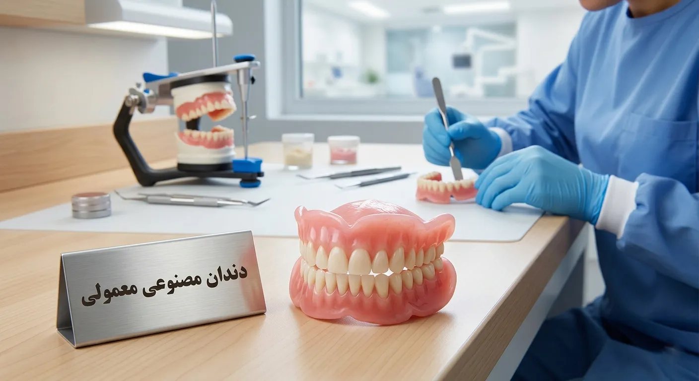 مقایسه کامل دندان مصنوعی ژلهای و معمولی برای انتخاب بهترین گزینه
